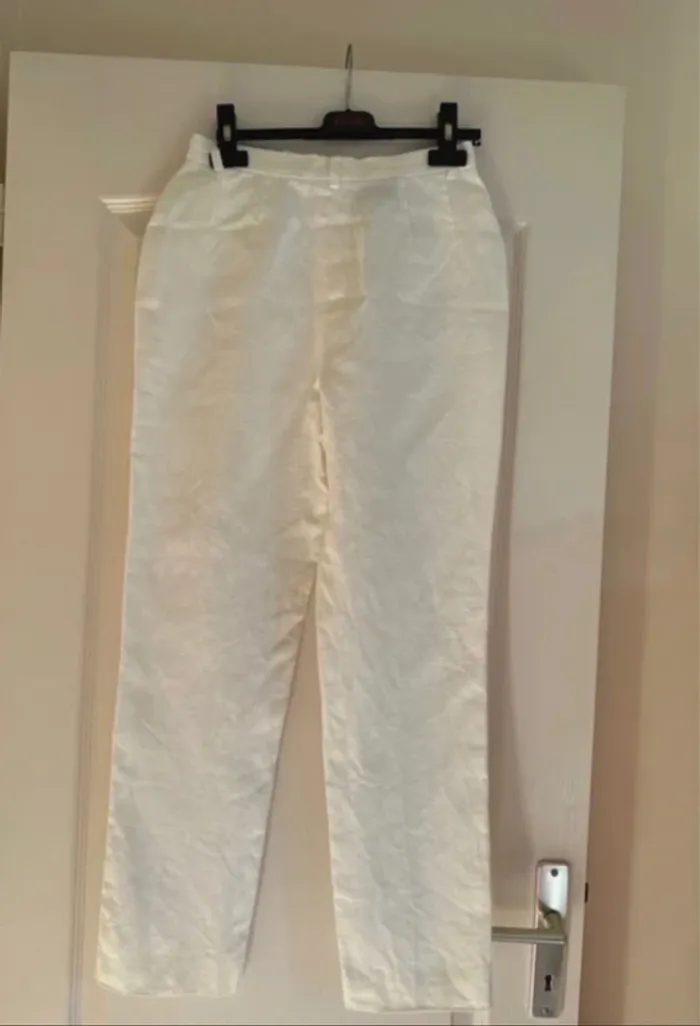 Pantalon en lin neuf Caroll - photo numéro 8