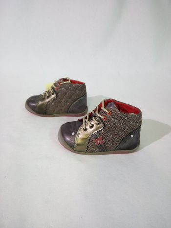 Chaussures babybotte fossete taupe