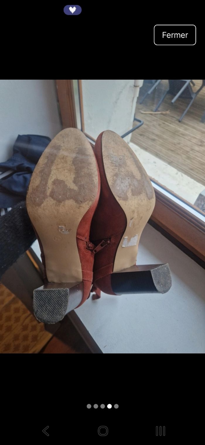 Bottine terra cotta Taille 38 - photo numéro 4