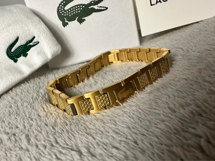 Bracelet Lacoste métropole or - photo numéro 3