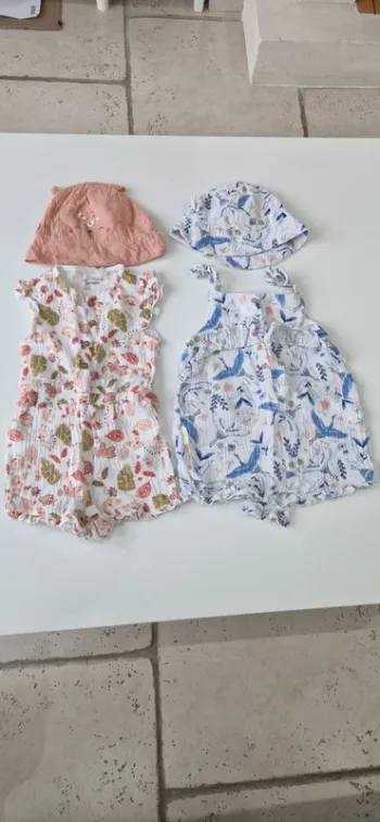 Lot barboteuse petit béguin 36 mois 98 cm