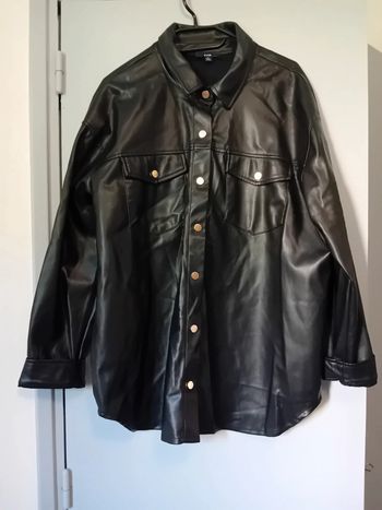 Veste simili cuir kiabi