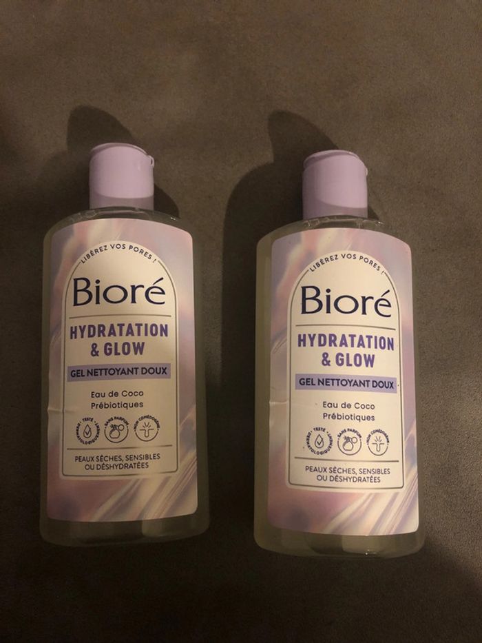 Bioré hydratation et glow lot de 2