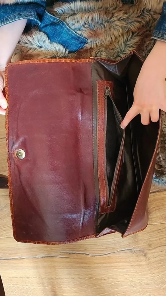 Sac à main vintage reptile 70s - photo numéro 6