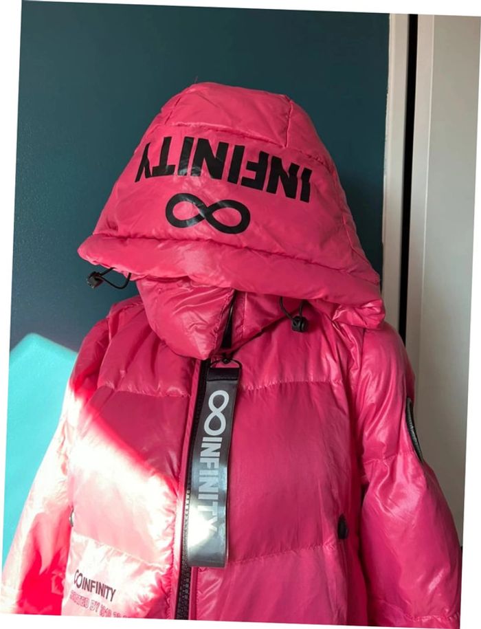 Doudoune rose - mino du sud - taille L - photo numéro 2