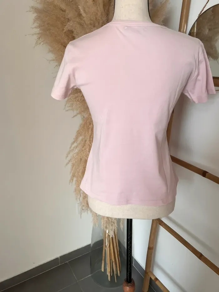 Tee shirt rose coton - photo numéro 5