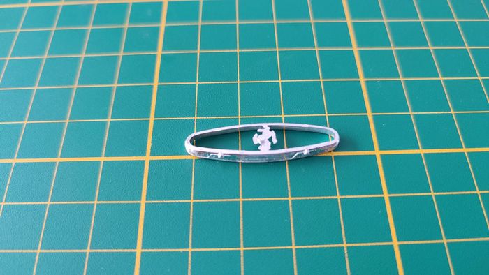 Calandre sigle avant pièce détachée Ferrari gto 1962 miniature maquette 1/18 1/18e burago #B73 - photo numéro 2