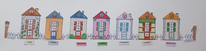 Déco maisons et jours de la semaine