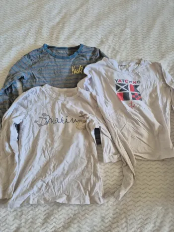 Lot de 3 maillots de corps manches longues 10 ans