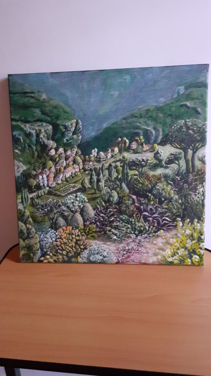 Tableau paysage fait main - photo numéro 1