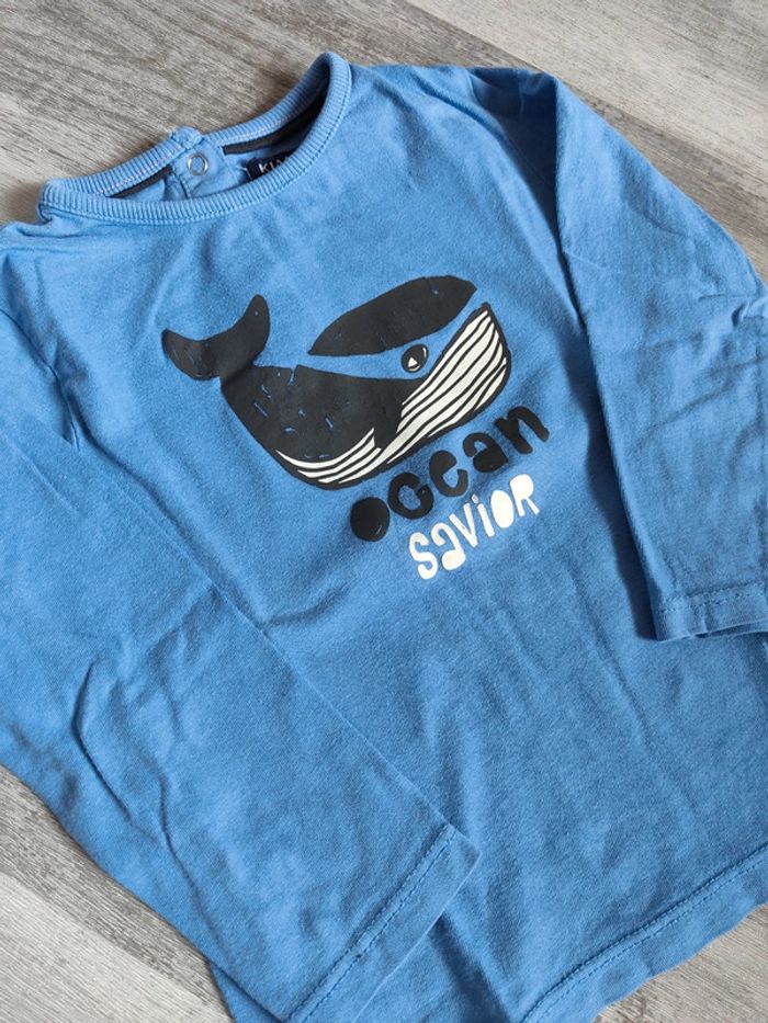 T-shirt ml coton 🐋 24m - photo numéro 3