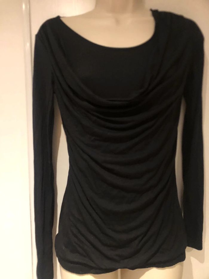 T-shirt taille 36T- habillé noir Mexx drapé - photo numéro 13