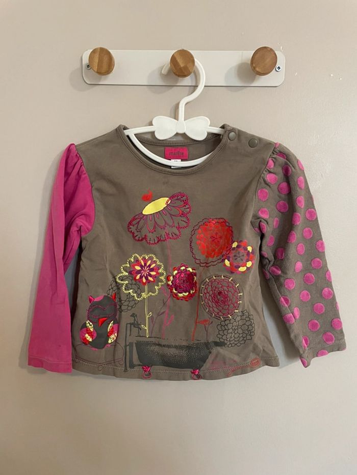 T-shirt manches longues ~ Marese ~ T.2ans 86cm
