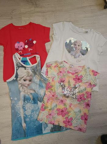 Lot 4 t shirts manches courtes 