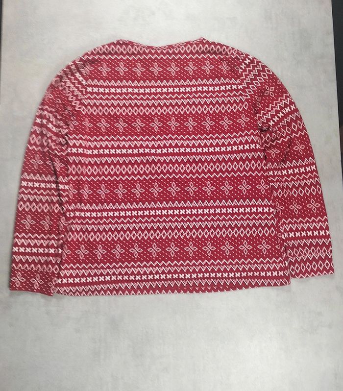 Ensemble pyjama H&M rouge motifs nordiques – Taille XL - photo numéro 4