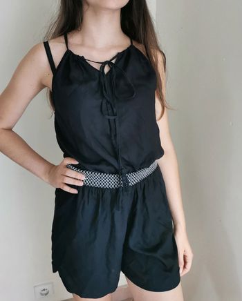 Combishort noire été fluide Camaïeu