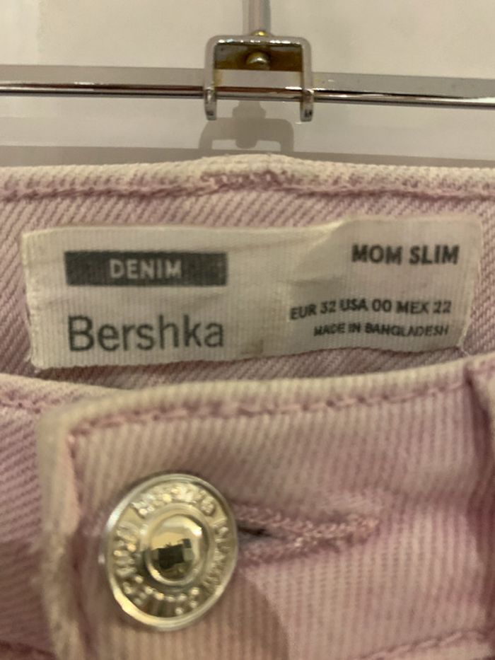 Jeans rosé bershka Xs mom slim - photo numéro 2
