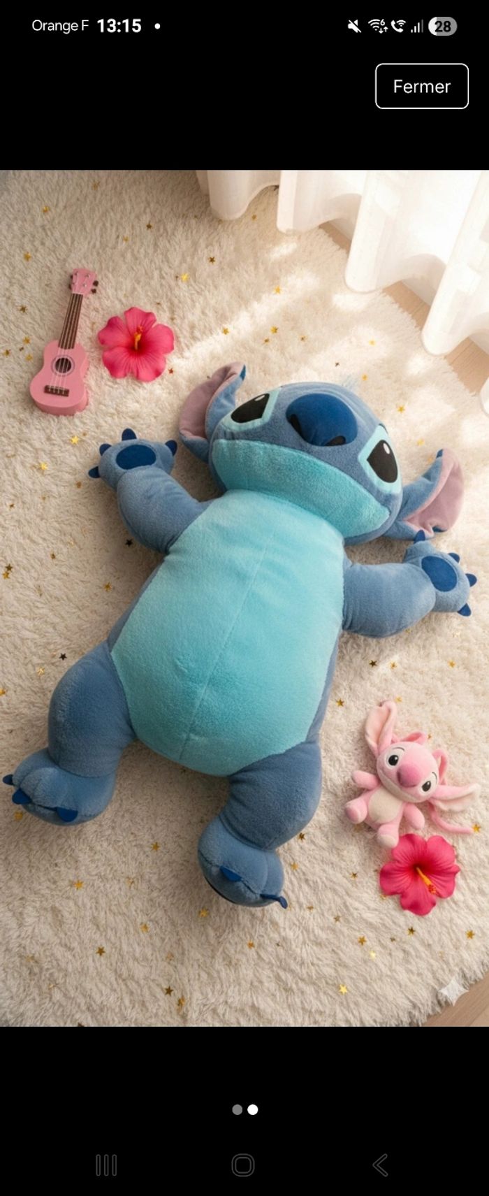 Jolie peluche stitch