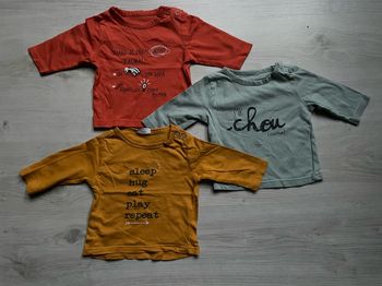 Lot de 3 t-shirts garçon 1 mois