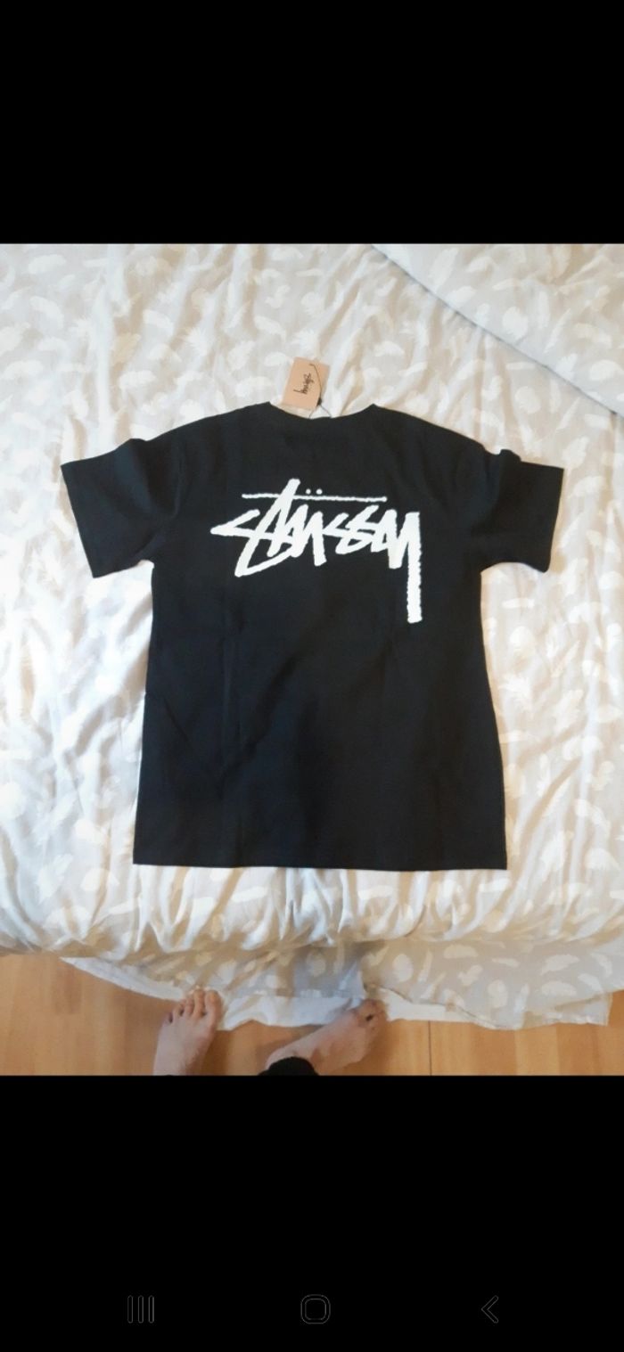 T-shirt noir stussy - photo numéro 3
