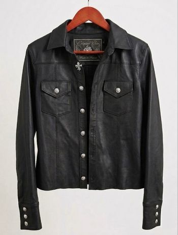 Veste en cuir Criminal Rose 