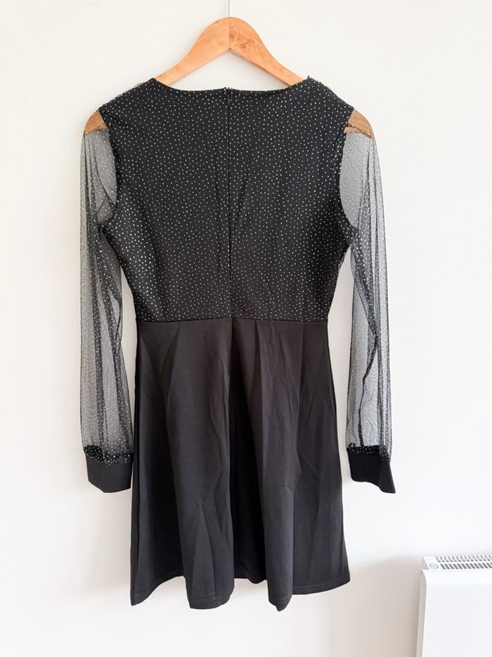 Robe de soirée noire argenté Amazon taille 36 S - photo numéro 4