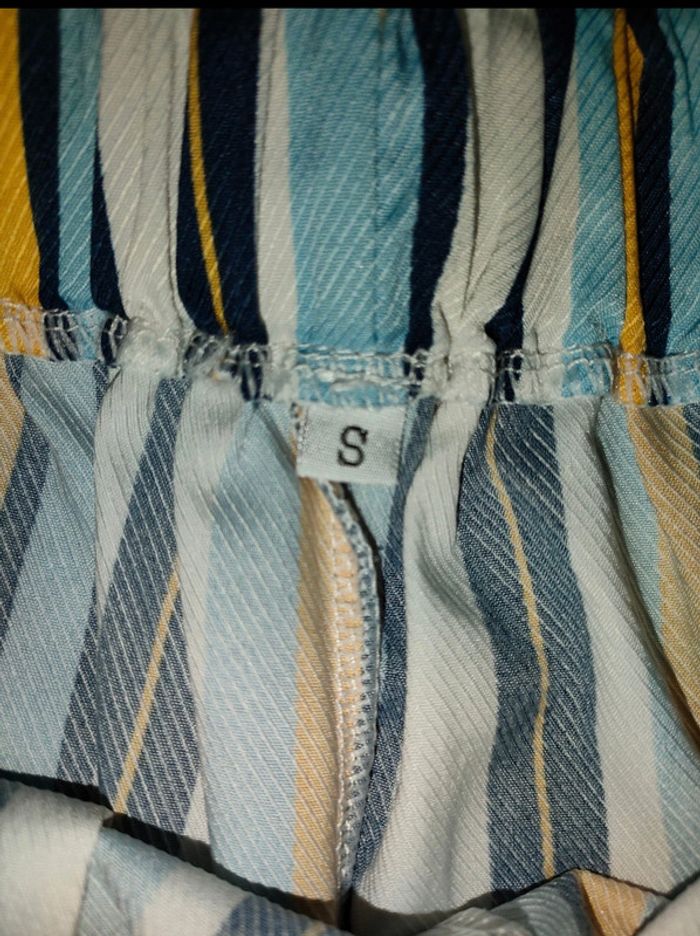 Short femme rayé S avec ceinture - photo numéro 2