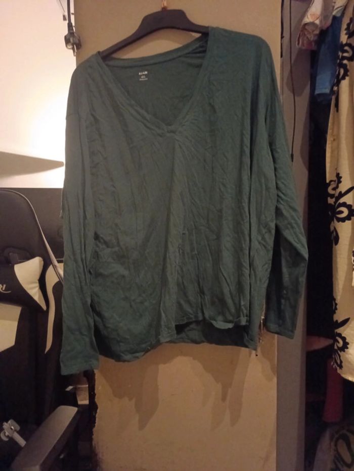 T-shirt femme vert - photo numéro 4