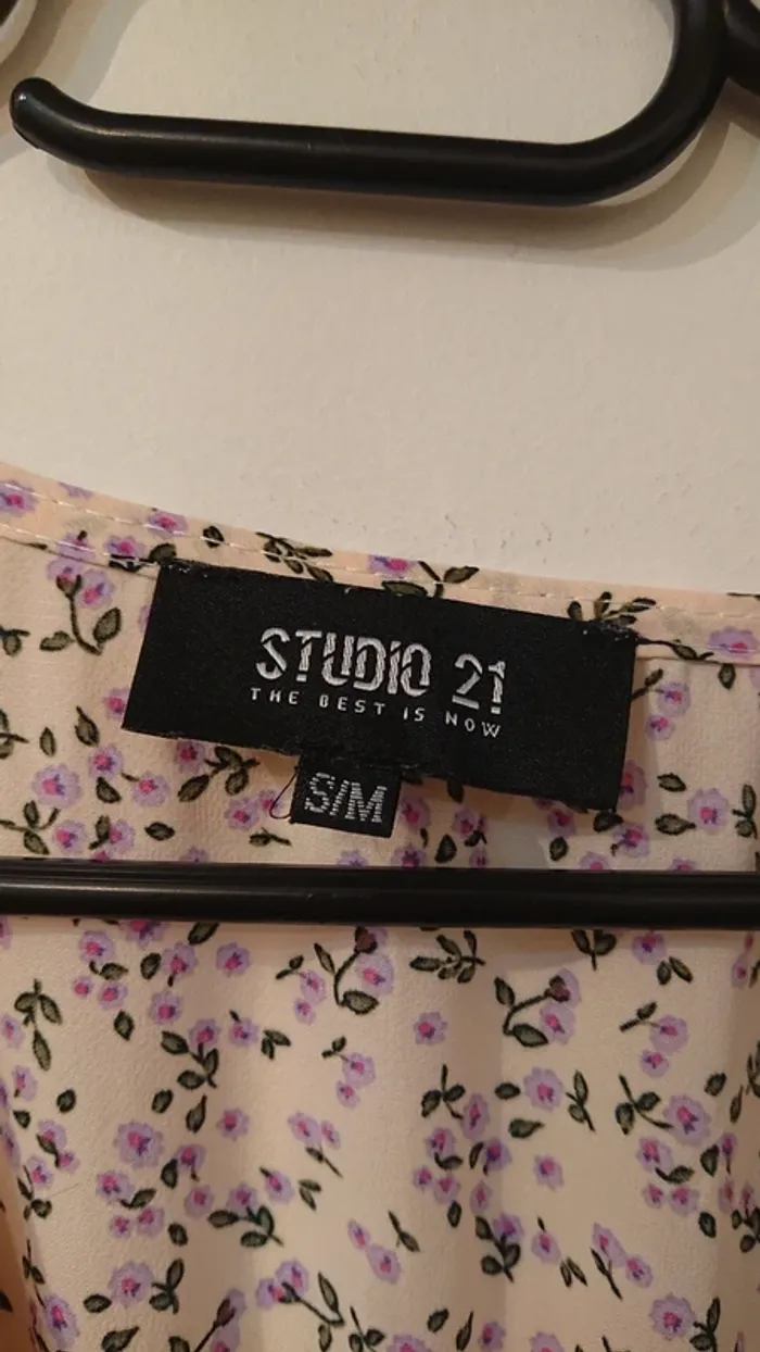 Robe été lilas / rose pale motif fleuri - photo numéro 3