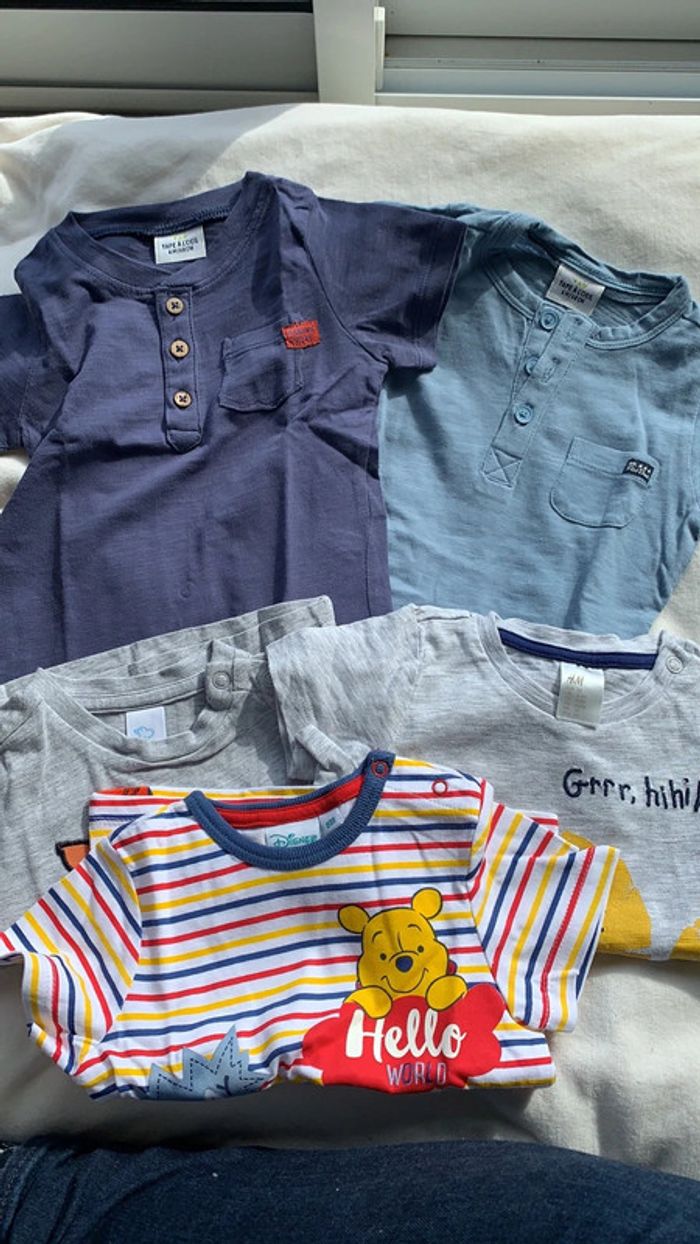 Lot de t-shirts 6 mois
