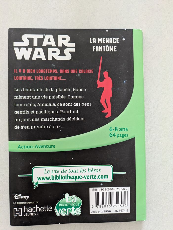 Lot de 2 livres Star Wars la bibliothèque Verte - photo numéro 3