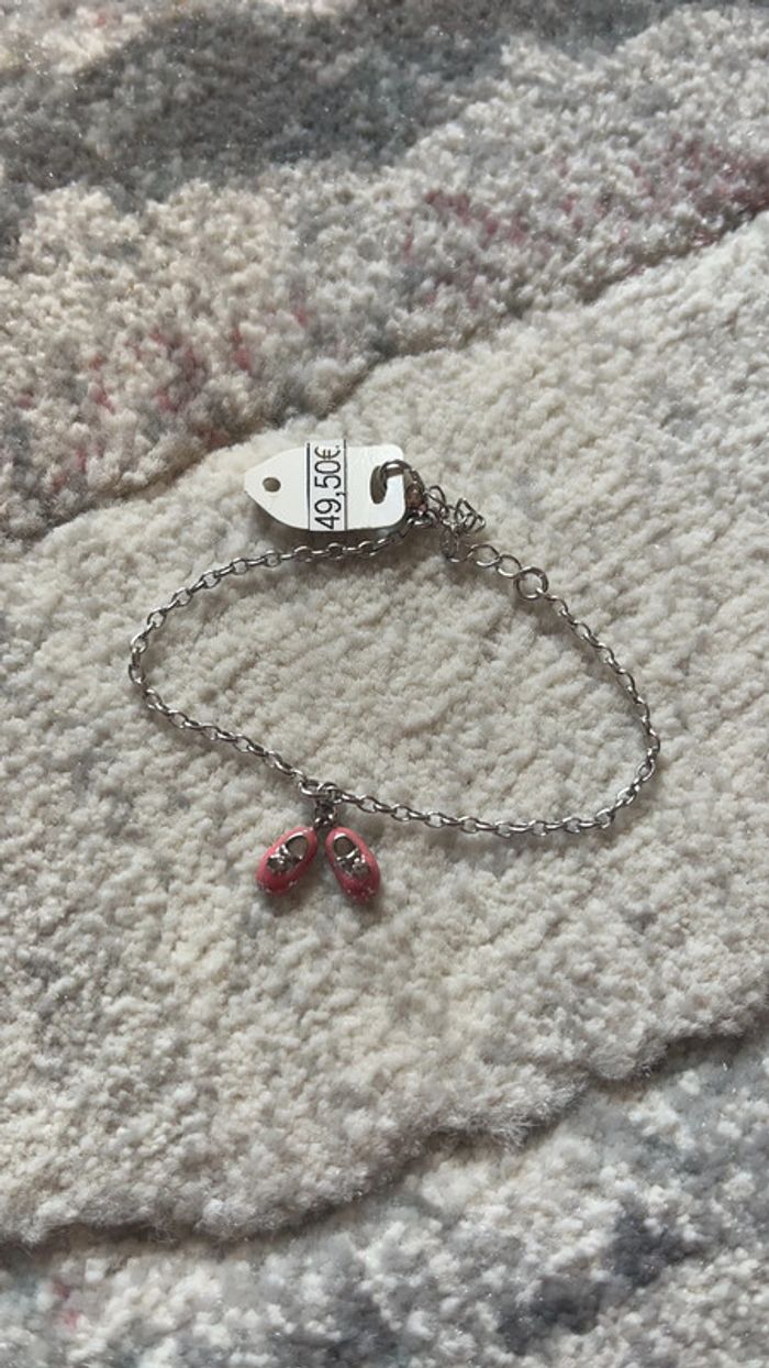 Bracelet argent ballerines