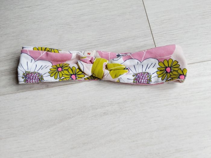 Vêtement bébé fille bandeau taille unique fleurs Du pareil au même DPAM