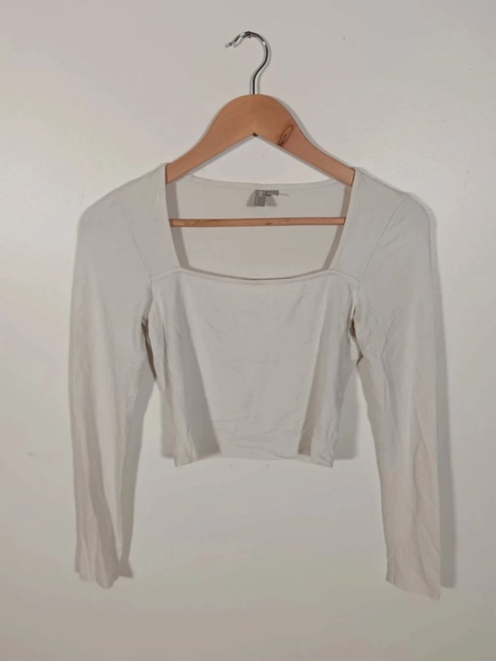 Top blanc asos 38