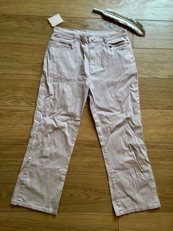 Pantacourt rose pâle taille 3 - photo numéro 5