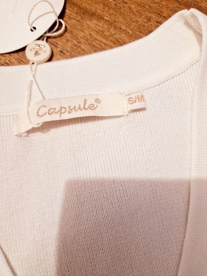 Gilet sans manche blanc neuf - photo numéro 3