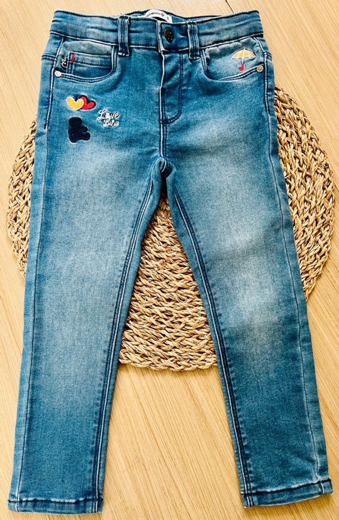 Jeans fille slim Lulu Castagnette - photo numéro 2