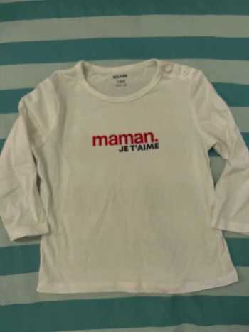 Manche longue bébé 18 mois