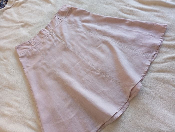 Jupe en lin vieux rose 48 - photo numéro 6
