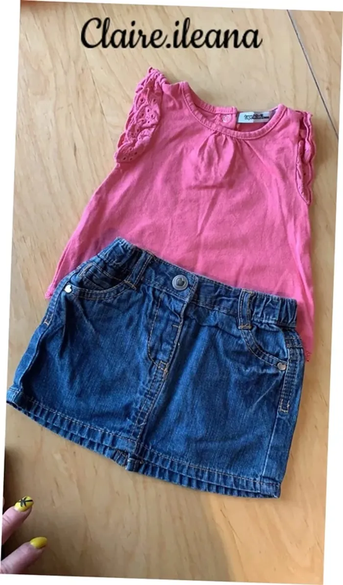 🛑jupe / t-shirt 3 mois🛑