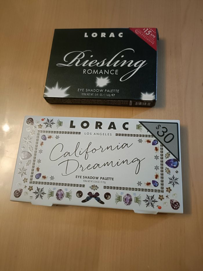 LOT DE DEUX PALETTES LORAC MARQUE AMERICAINE