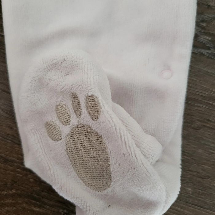 Absorba- pyjama en coton velours rose pâle 6 mois - photo numéro 4