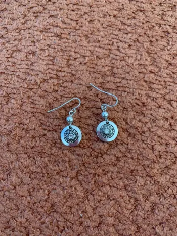 Boucles d’oreilles argenté