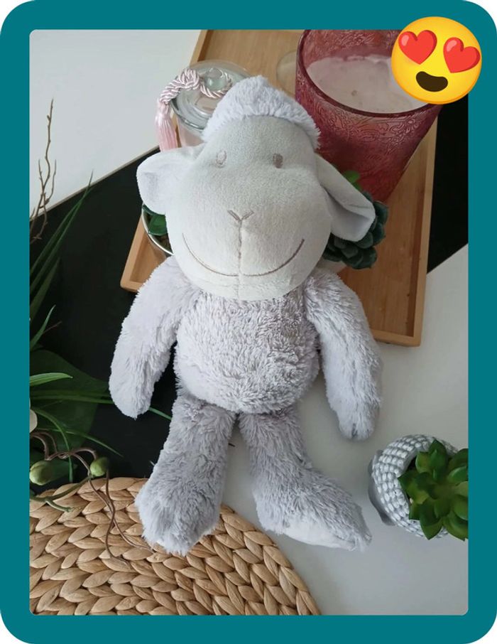 Adorable Péluche Mouton Atmosphèra Comme Neuve🌿🎁 - photo numéro 4