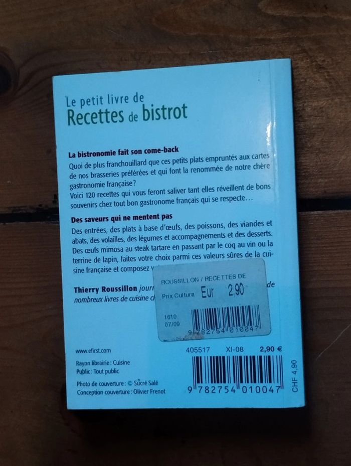 2 petits livres de recettes quiches tartes tatins bistrot - photo numéro 2