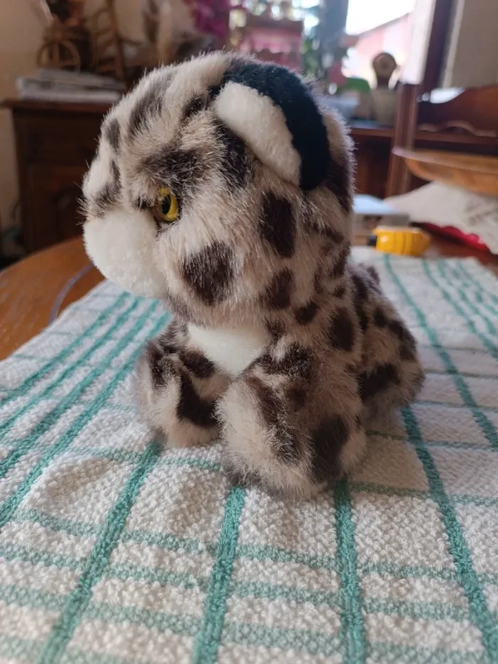 Peluche bébé léopard 16 cm - photo numéro 2