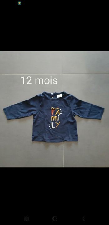 Tee-shirt ML bleu marine