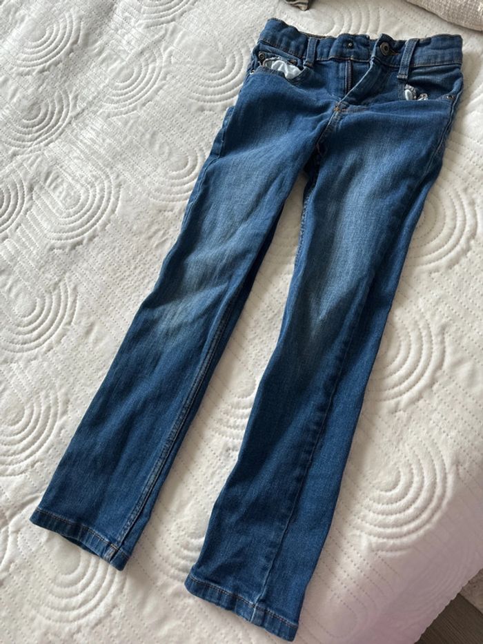 Jeans bleu fille verbaudet regular 7 ans - photo numéro 2