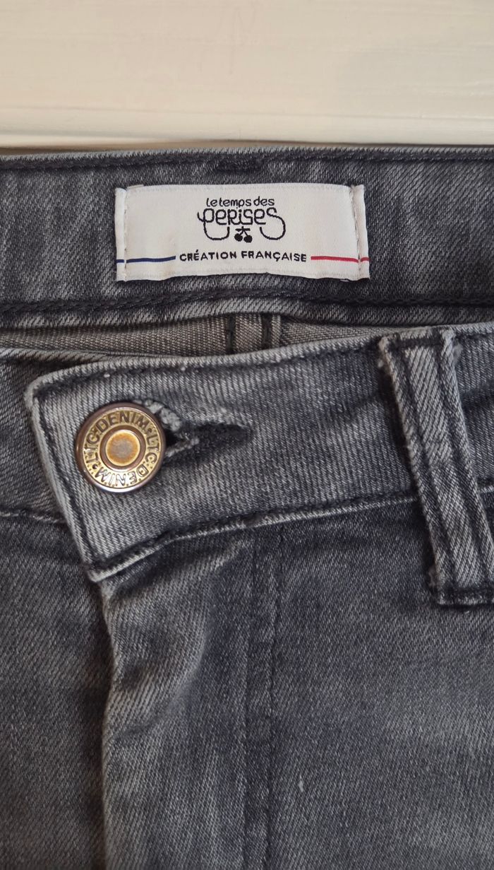 Jean gris Le Temps des Cerises T.29 (38/40 FR) – coupe slim – création française – excellent état mo - photo numéro 6