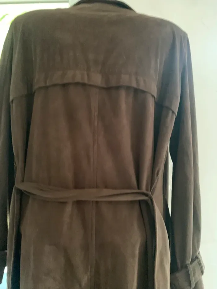 Trench gabardine Zara taille S kaki - photo numéro 9